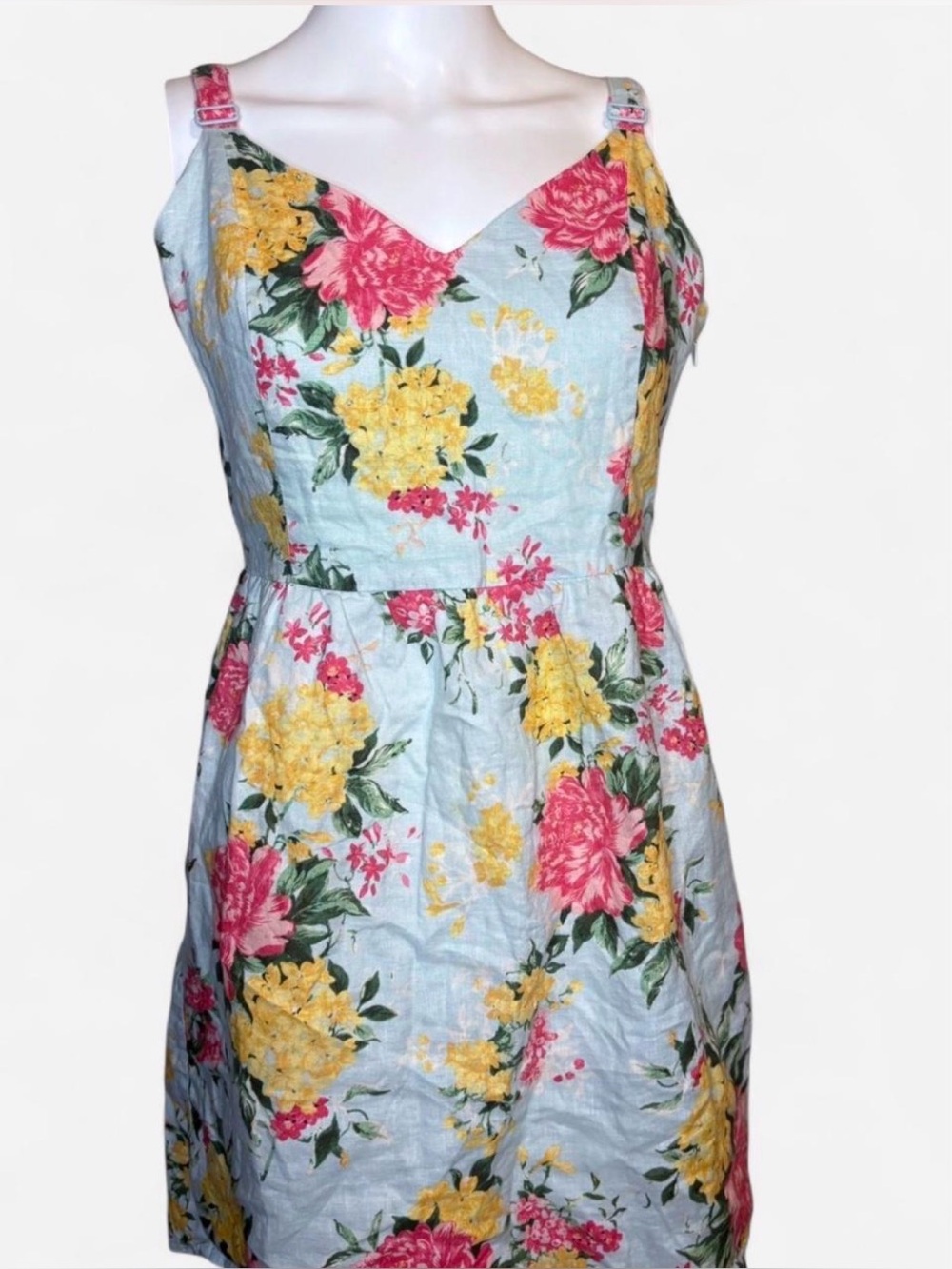Cynthia Rowley Floral Midi Dress in Pink and Yellow